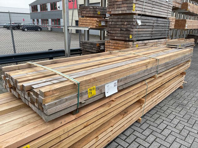 Douglas regels fijnbezaagd 4000x75x50mm (57x) - afbeelding 4 van  4