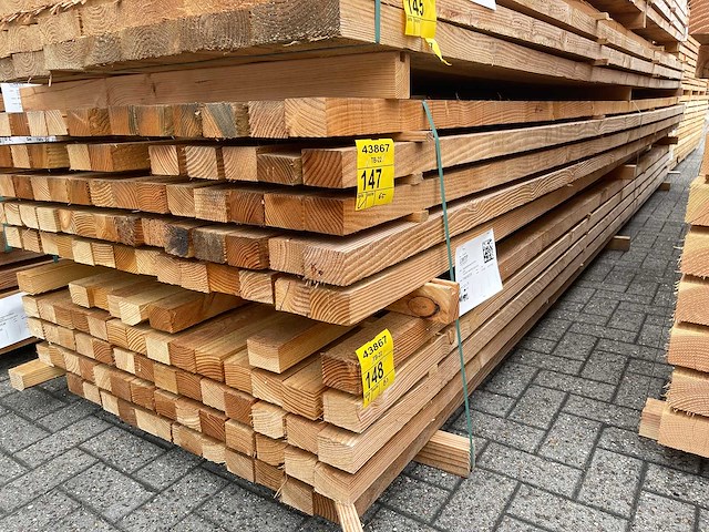 Douglas regels fijnbezaagd 5000x75x50mm (63x) - afbeelding 4 van  4