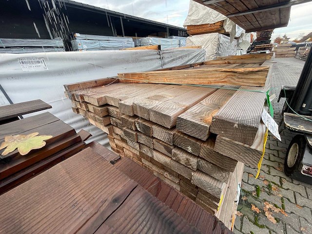 Douglas regels geschaafd 5000x90x45mm (50x) - afbeelding 3 van  3