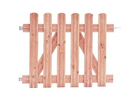 Douglas reliëf rechthekpoort - 100x80 cm - afbeelding 1 van  2