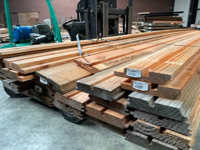 Douglas rombus profiel plank 400x14,5x2,8 cm (26x) - afbeelding 2 van  16