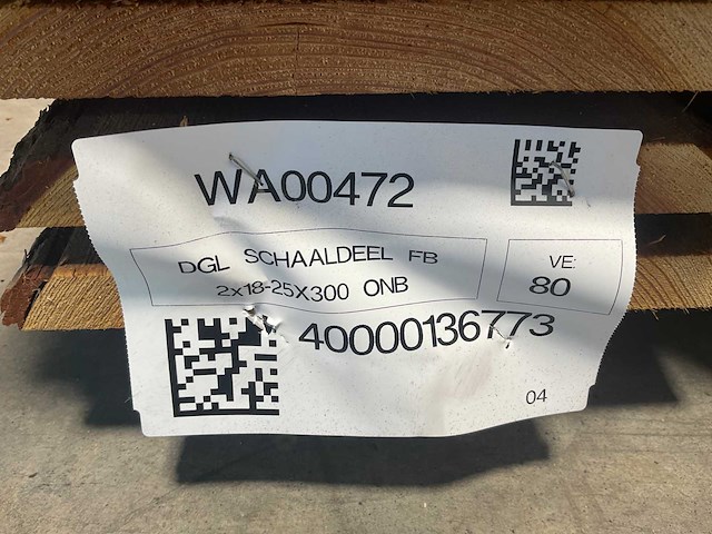 Douglas schaaldeel 300x18-25x2 cm (50x) - afbeelding 4 van  5