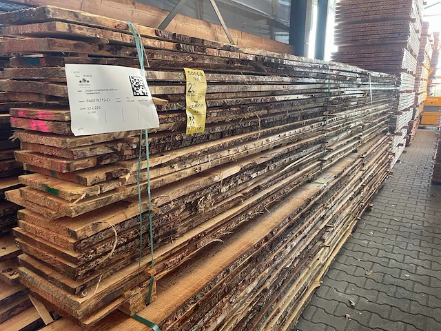 Douglas schaaldelen onbekantrecht 5000x225x22mm (33x) - afbeelding 2 van  3