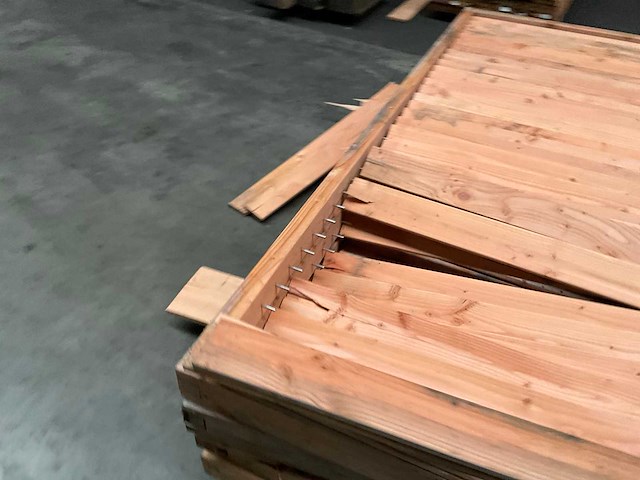 Douglas schutterscherm 225x120 cm (4x) - afbeelding 2 van  3