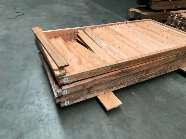 Douglas schutterscherm 225x120 cm (4x) - afbeelding 3 van  9