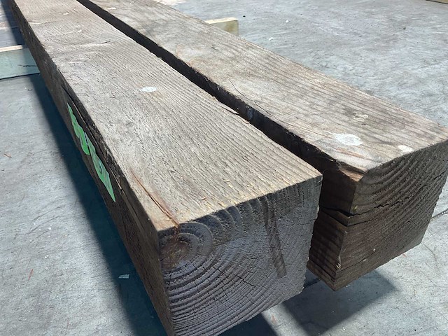 Douglas staander balk geschaafd 500x14x14 cm (2x) - afbeelding 1 van  4