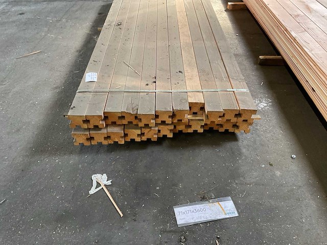 Douglas t-paal 95x95x3000 mm (22x) - afbeelding 2 van  6