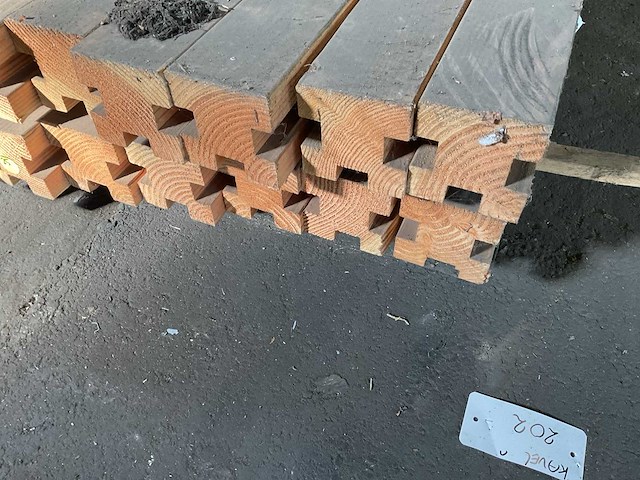 Douglas t-paal 95x95x3000 mm (22x) - afbeelding 4 van  6