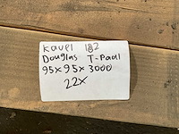 Douglas t-paal 95x95x3000 mm (22x) - afbeelding 6 van  6