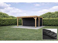 Douglas terrasoverkapping met berging - 524x300x257 cm - afbeelding 2 van  5