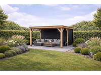 Douglas terrasoverkapping met berging - 524x500x257 cm - afbeelding 1 van  4