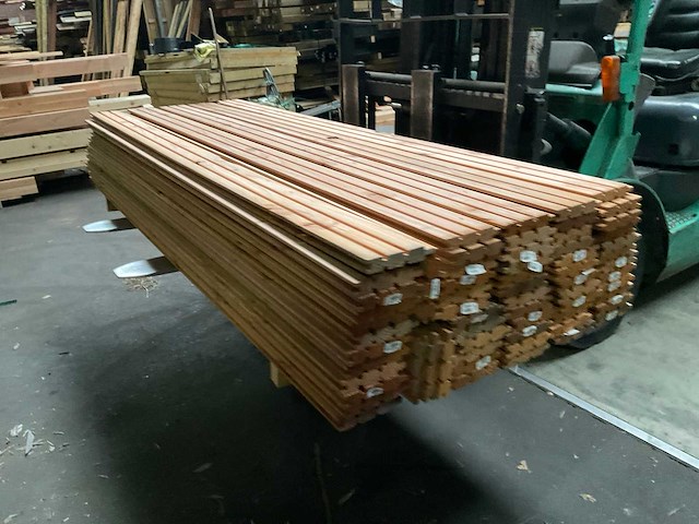 Douglas triple rhombus blokhoutprofiel - 225x14,5x2,8 cm (61x) - afbeelding 1 van  10