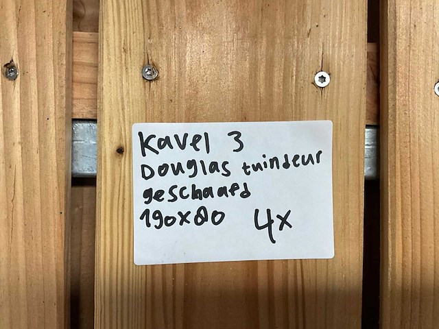 Douglas tuindeur 800x1900 mm (4x) - afbeelding 4 van  4