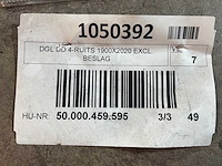 Douglas tuinhuis dubbele deur 4-ruits 1900x2020 mm - afbeelding 5 van  6