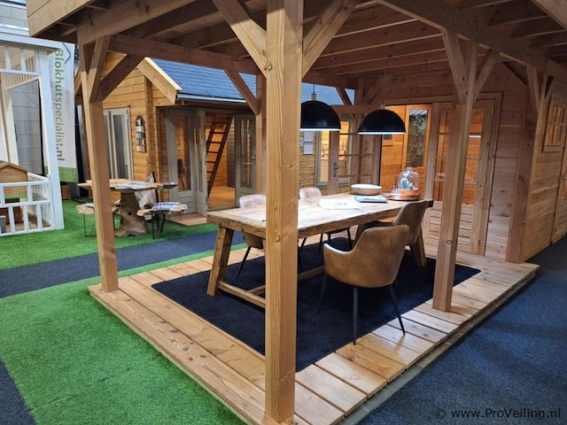 Douglas tuinhuis met veranda - 700x250cm - afbeelding 4 van  22