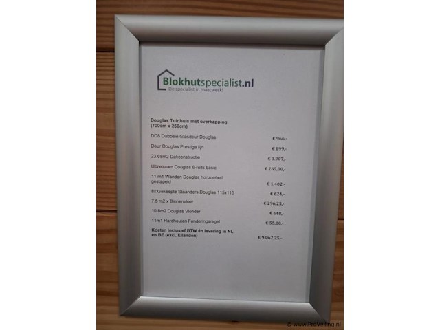 Douglas tuinhuis met veranda - 700x250cm - afbeelding 8 van  22