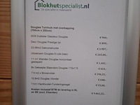 Douglas tuinhuis met veranda - 700x250cm - afbeelding 8 van  22