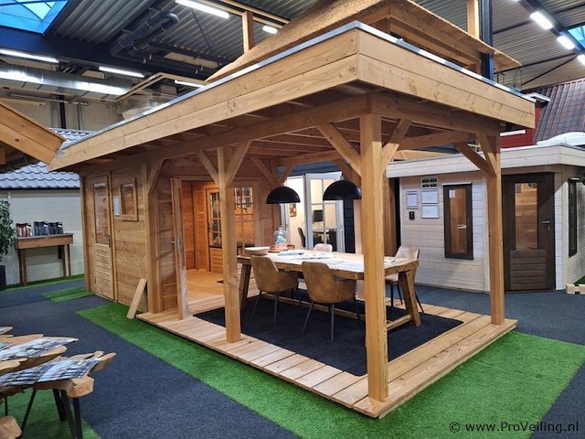 Douglas tuinhuis met veranda - 715x345x270 cm - afbeelding 12 van  22