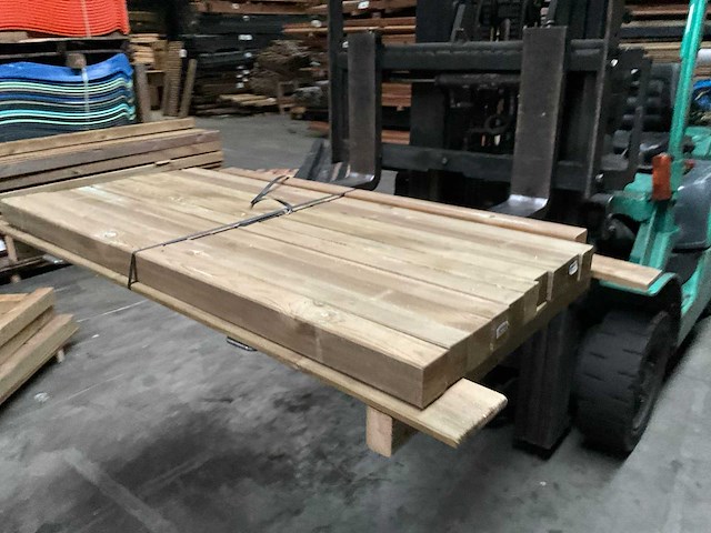 Douglas tuinpaal - 140x6,8x6,8 cm (10x) - afbeelding 1 van  8