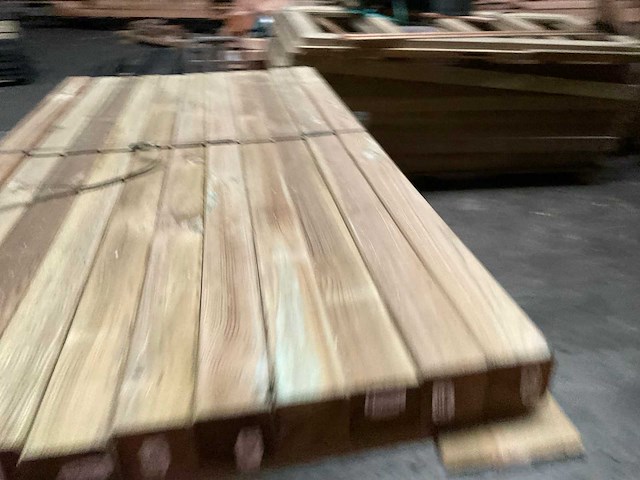 Douglas tuinpaal - 140x6,8x6,8 cm (10x) - afbeelding 7 van  8