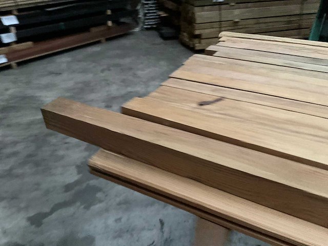 Douglas tuinpaal - 180x5x5 cm (15x) - afbeelding 2 van  5