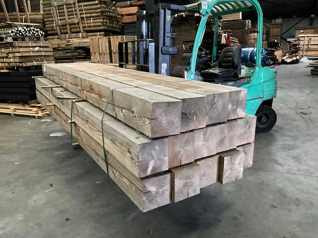 Douglas tuinpaal - 400x20x20 cm (2x) - afbeelding 1 van  10