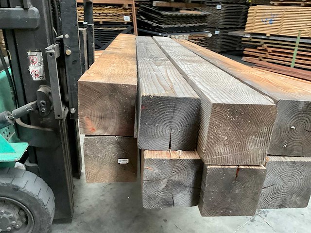 Douglas tuinpaal 250x20x20 cm (8x) - afbeelding 14 van  15