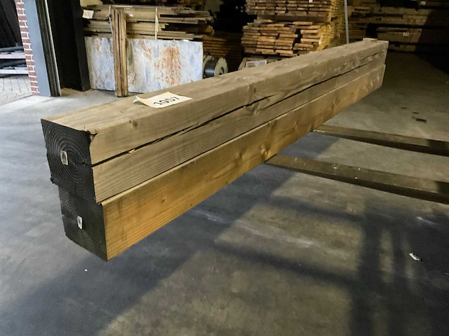 Douglas tuinpaal geschaafd - 300x20x20 cm (2x) - afbeelding 1 van  7
