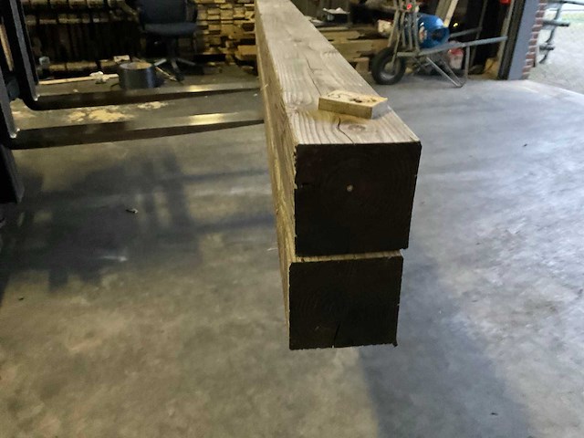 Douglas tuinpaal geschaafd - 300x20x20 cm (2x) - afbeelding 6 van  7