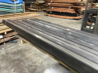 Douglas tuinpaal zwart geïmpregneerd - 400x8,8x8,8 cm (9x) - afbeelding 3 van  7