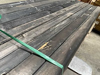 Douglas tuinpaal zwart geïmpregneerd - 400x8,8x8,8 cm (9x) - afbeelding 6 van  7