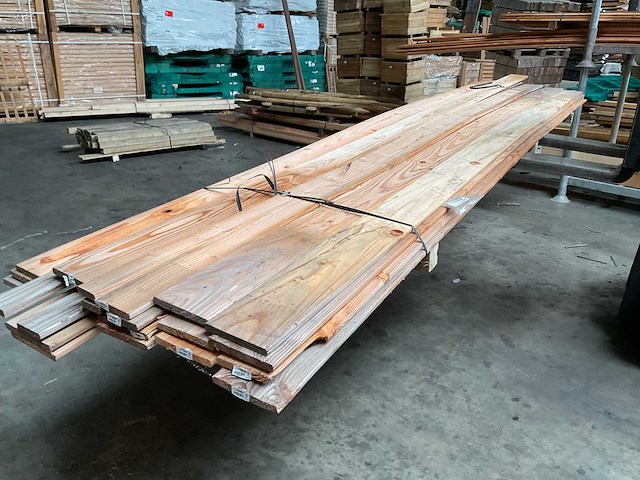 Douglas tuinplank geschaafd - 400x14x1,6 cm (15x) - afbeelding 2 van  3