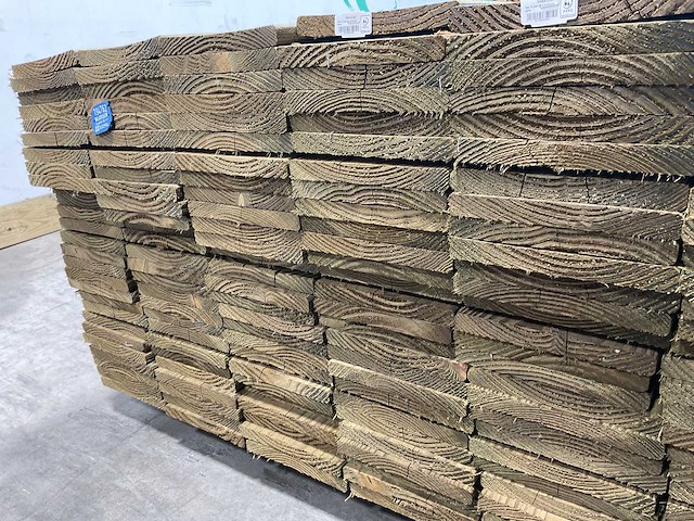 Douglas tuinplank geschaafd groen geïmpregneerd 180x16x1,8 cm (109x) - afbeelding 4 van  6