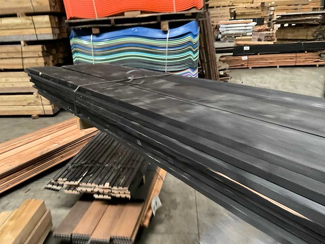 Douglas tuinplank gezwart 400-500x20x2,2 cm (20x) - afbeelding 6 van  11