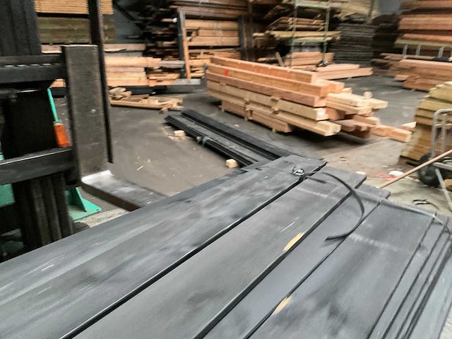 Douglas tuinplank zwart gespoten - 180x14x1,6 cm (32x) - afbeelding 2 van  11