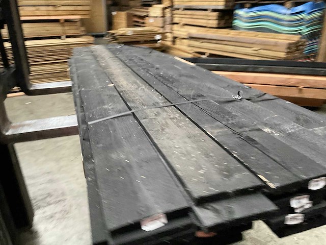 Douglas tuinplank zwart gespoten - 240x14x1,6 cm (36x) - afbeelding 6 van  9