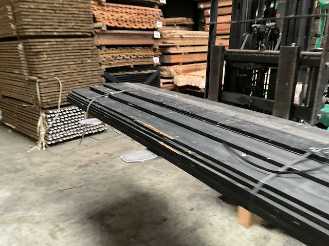 Douglas tuinplank zwart gespoten - 240x14x1,6 cm (36x) - afbeelding 2 van  9