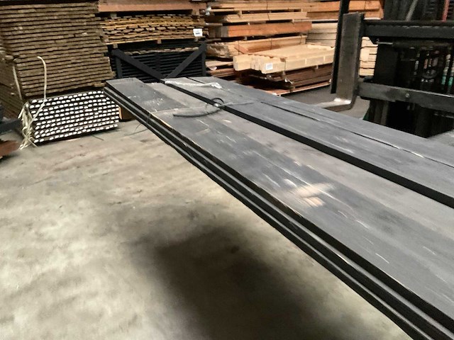 Douglas tuinplank zwart gespoten - 300x20x2 cm (11x) - afbeelding 2 van  8