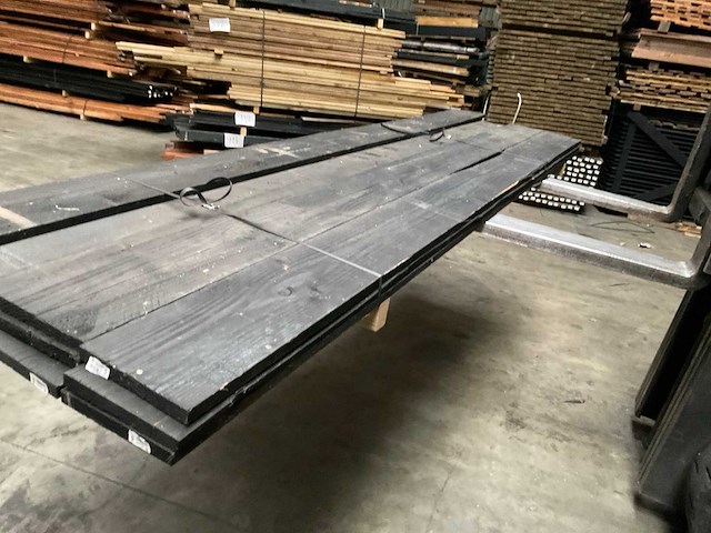 Douglas tuinplank zwart gespoten - 300x20x2 cm (11x) - afbeelding 8 van  8