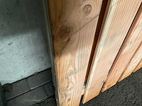 Douglas tuinpoort met metalen frame 190x100 cm - afbeelding 2 van  4