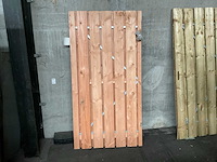 Douglas tuinpoort met metalen frame 190x100 cm - afbeelding 3 van  4