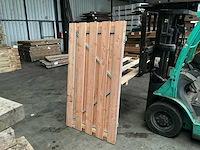 Douglas tuinpoort met stalen frame - 180x100 cm - afbeelding 1 van  4