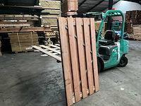 Douglas tuinpoort met stalen frame - 180x100 cm - afbeelding 2 van  4