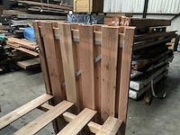 Douglas tuinpoort met stalen frame - 180x100 cm - afbeelding 3 van  4