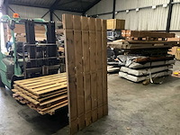 Douglas tuinpoort met stalen frame - 195x100 cm - afbeelding 2 van  4