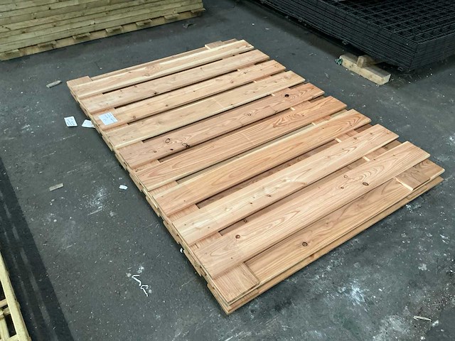 Douglas tuinscherm 130x180 cm (2x) - afbeelding 2 van  5