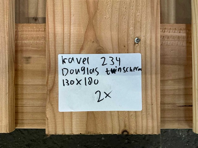Douglas tuinscherm 130x180 cm (2x) - afbeelding 5 van  5
