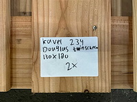 Douglas tuinscherm 130x180 cm (2x) - afbeelding 5 van  5