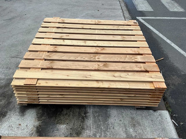 Douglas tuinscherm 180x180 cm (9x) - afbeelding 4 van  8