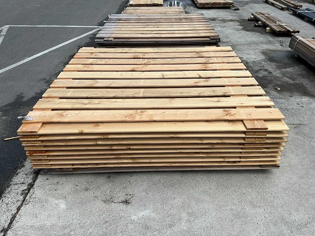 Douglas tuinscherm 180x180 cm (9x) - afbeelding 6 van  8